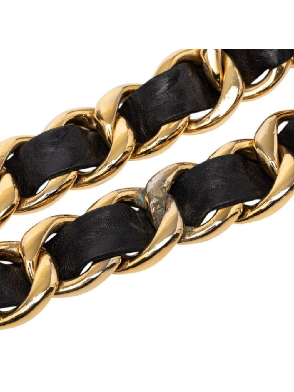 Chanel CC Logo 31 Rue Cambon Coin Chain Belt Gold Plated Leather - Picture 4 of 6